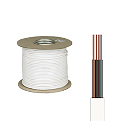 Picture of 1.00mm Three Core & Earth White LSOH Cable - 100MTR