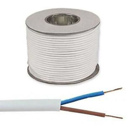 Picture of 1.5mm White Two Core LSOH Flexible Cable - 100MTR