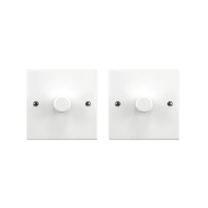 Picture of 5-150W Multi-Way 2 Point Set 1 Gang Dimmerswitch - White