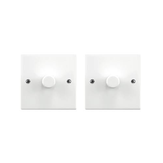 Picture of 5-150W Multi-Way 2 Point Set 1 Gang Dimmerswitch - White