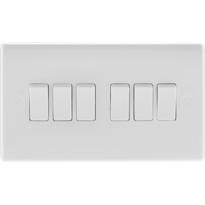Picture of 10A 6 Gang 2 Way Switch