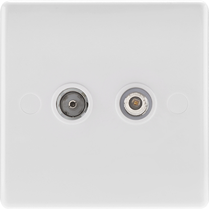 Picture of 2 Gang Satellite & Co-Axial Socket