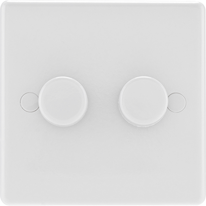 Picture of 2 Gang 2 Way Push 400W Dimmer Switch