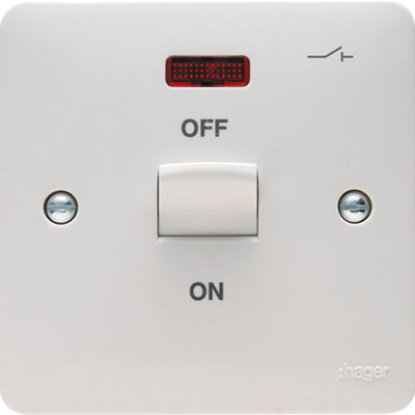 Picture of 50A Double Pole Switch 1 Gang with LED Indicator