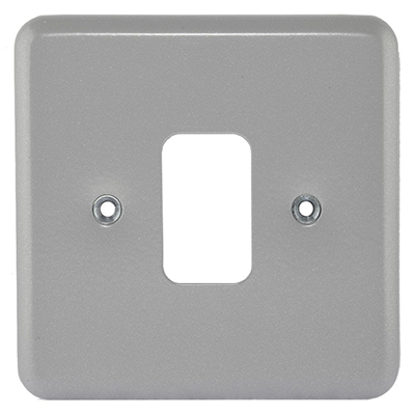 Picture of 1 Gang Grid Front Plate Metalclad
