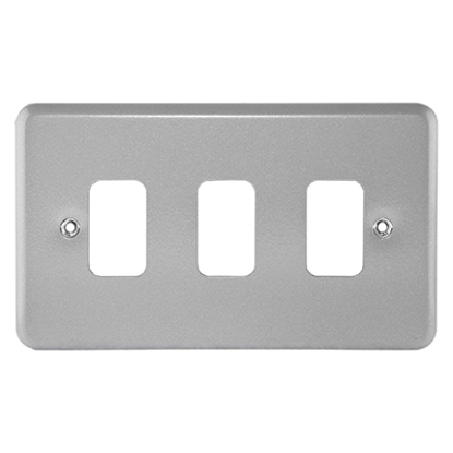 Picture of 3 Gang Front Plate Metalclad