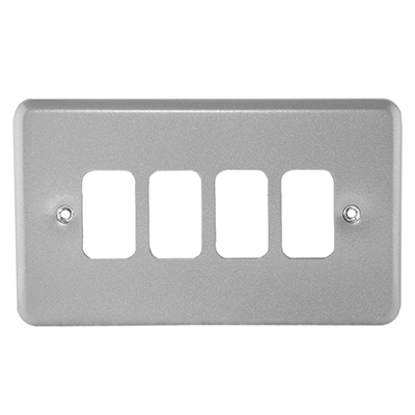 Picture of 4 Gang Front Plate Metalclad
