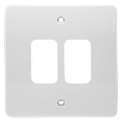 Picture of 2 Gang Front Plate White