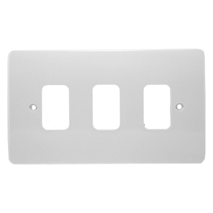 Picture of 3 Gang Front Plate White