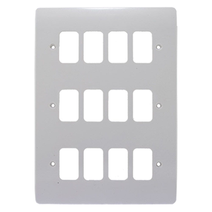 Picture of 12 Gang Front Plate White