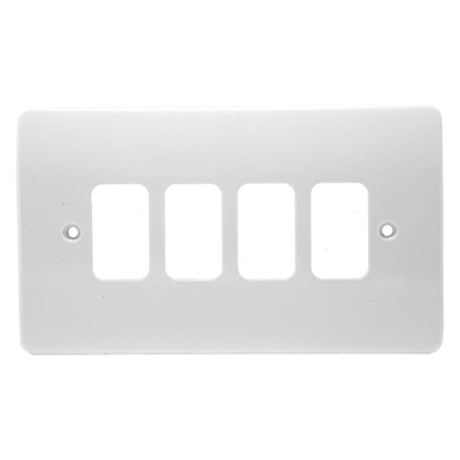 Picture of 4 Gang Front Plate White