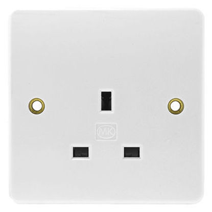 Picture of 13A 1 Gang Unswitched Socket
