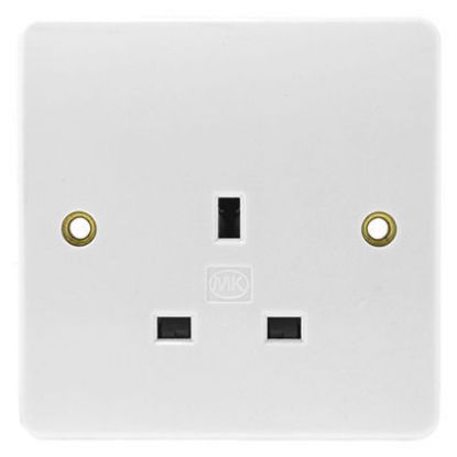 Picture of 13A 1 Gang Unswitched Socket