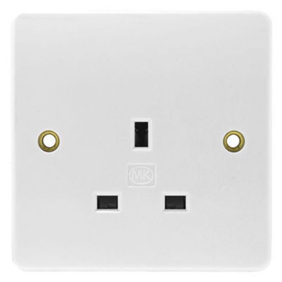 Picture of 13A 1 Gang Unswitched Socket