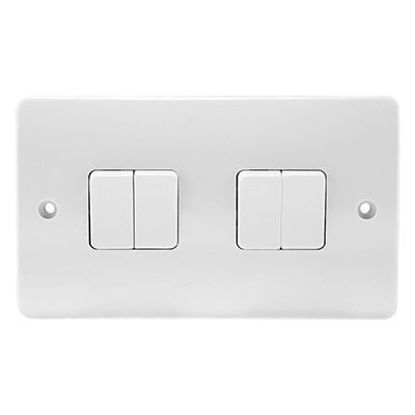Picture of 10A 4 Gang 2 Way Single Pole Switch