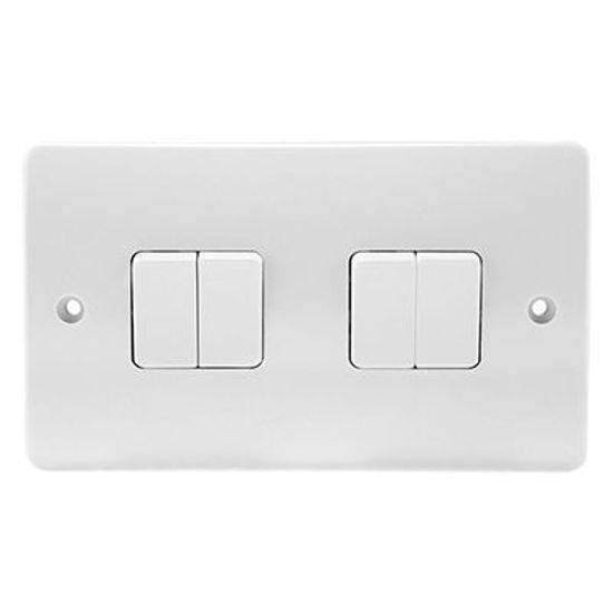 Picture of 10A 4 Gang 2 Way Single Pole Switch