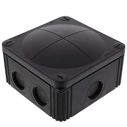 Picture of Combi 108/5 Black Junction Box