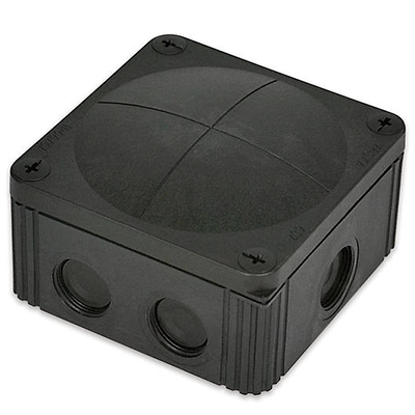 Picture of Combi 607/5 Black Junction Box