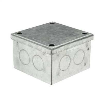 Picture of 75mm x 75mm x 50mm Galvanised Adaptable Box with Knockouts