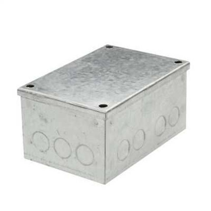 Picture of 150mm x 100mm x 75mm Galvanised Adaptable Box with Knockouts