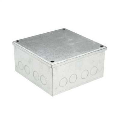 Picture of 150mm x 150mm x 75mm Galvanised Adaptable Box with Knockouts