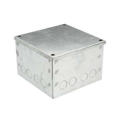 Picture of 150mm x 150mm x 100mm Galvanised Adaptable Box with Knockouts