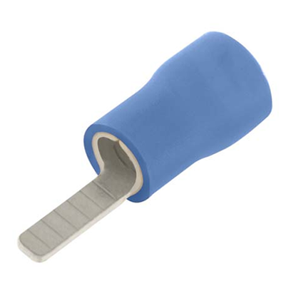 Picture of 2.8mm x 9.0mm Pre-Insulated Blade Crimp Terminal -- Blue - PK100