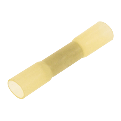 Picture of Heat Shrink Butt Connector Terminal -- Yellow - PK100