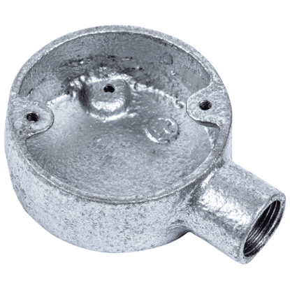 Picture of 20mm 1 Way Back Outlet Malleable Conduit Box