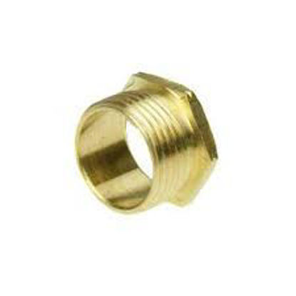 Picture of 20mm Short Male Bush Brass
