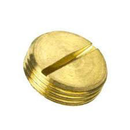 Picture of 20mm Slotted Plug Brass