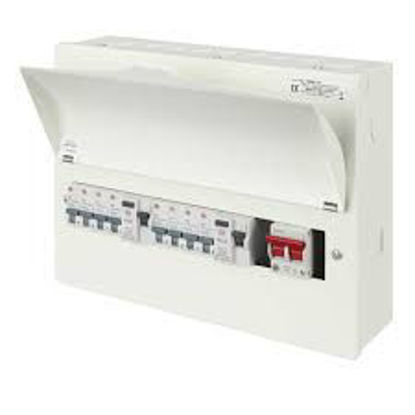 Picture of 10 Way 80A Type A RCD High Integrity Consumer Unit with 8 x MCBs