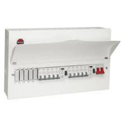 Picture of 15 Way 80A Type A RCD High Integrity Consumer Unit with 10 x MCBs