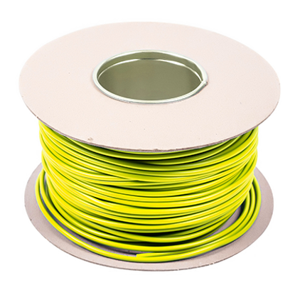 Picture of Green/Yellow 3mm x 100m PVC Sleeving