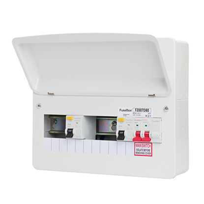 Picture of 7 Way 100A High Integrity Dual RCD Consumer Unit