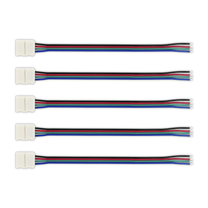 Picture of Pack of 5 - Connector to 150mm Wire for IP33/IP20 RGB LED Strip