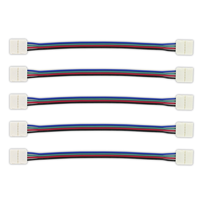 Picture of Pack of 5 - 2 Way Connector to 150mm Wire for IP33/IP20 RGB LED Strip