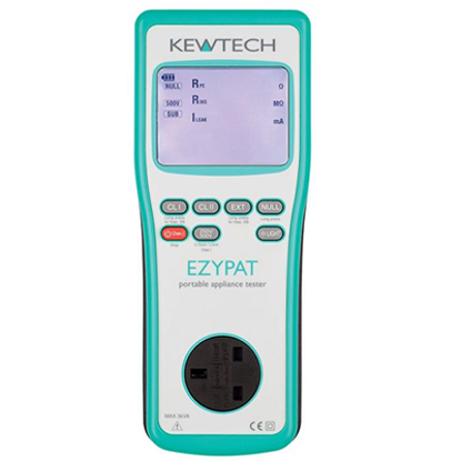 Picture of Kewtech EZYPAT Hand Held Battery Operated PAT Tester