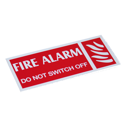 Picture of WLLF60WR Fire Alarm Warning Label Pack of 5