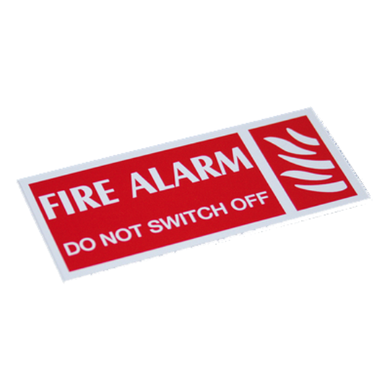 Picture of WLLF60WR Fire Alarm Warning Label Pack of 5