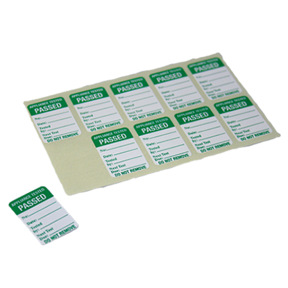 Picture of WLTESTDP PAT Passed Label Pack of 50