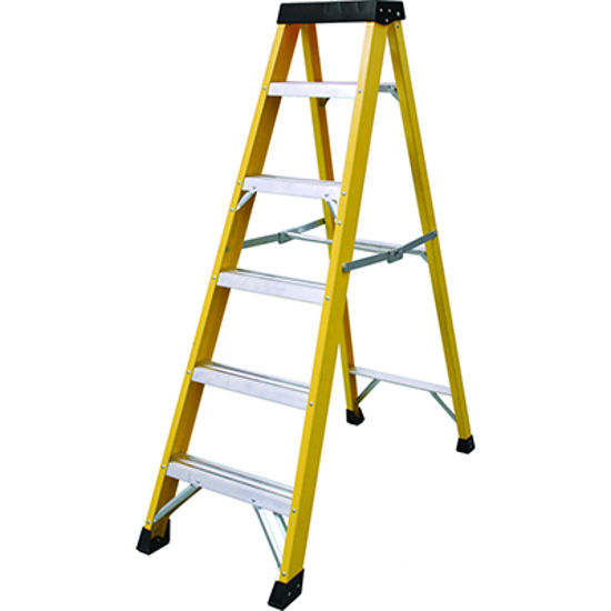 Picture of 6 Tread Fibreglass Step Ladder