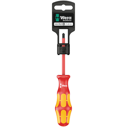 Picture of Kraftform 162 i PH/S SB VDE Insulated Screwdriver for PlusMinus Screws (Philips/Slotted) - 1x80mm