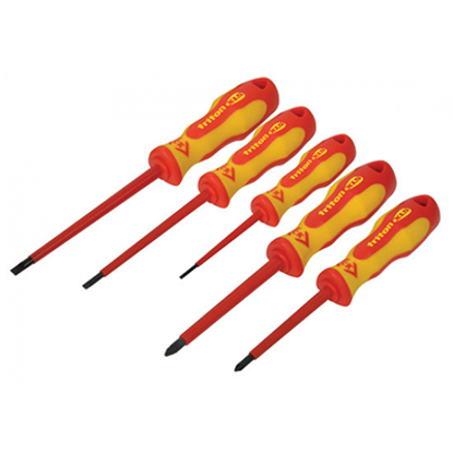 Picture of Screwdriver Set - Insulated 5 Piece Slotted/PZD