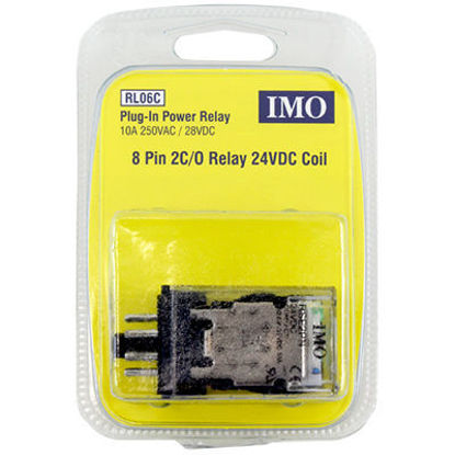 Picture of 8 Pin 10A 2 Pole 24VDC Changeover Relay