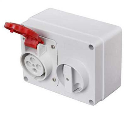 Picture of Gewiss 16A 3P+E 415V Interlocked Switched Socket