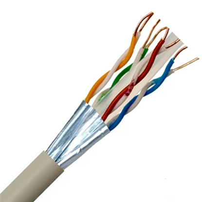 Picture of CAT5E FTP 4x2x24AWG Grey PVC Cable - 305MTR