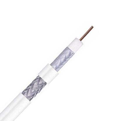 Picture of RG6 Coaxial White PVC - 100MTR