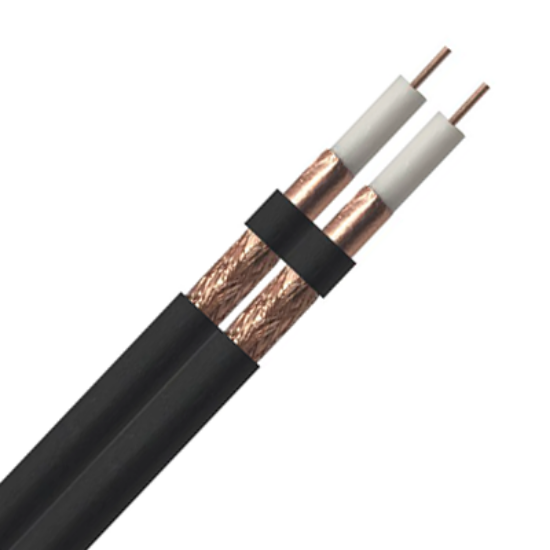 Picture of SFX100 Coaxial Twin Premium Black PVC - 100MTR