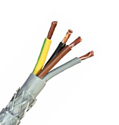 Picture of 1.5mm SY 4 Core PVC Steel Braid Control Cable - 100MTR